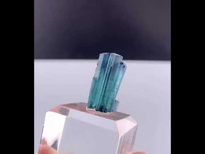 Natural  Indicolite Blue Tourmaline Crystal From Afghanistan - 11.65 Carats