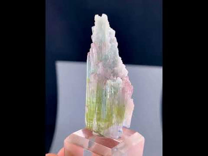 Bi-color Tourmaline Crystal Cluster From Afghanistan - 14 Grams