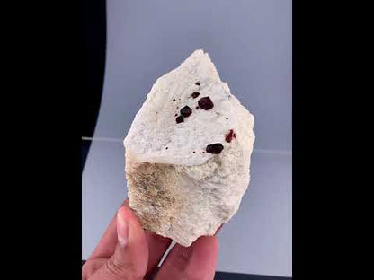 Red Garnet Crystals on Matrix From Pakistan - 349 Grams