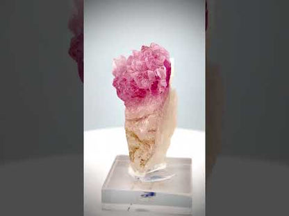 Crystallized Pink Rose Quartz on Matrix from Afghanistan - 36.4 Grams