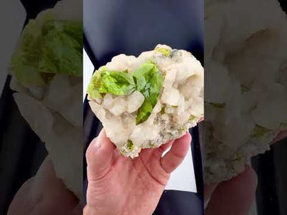Green Titanite Sphene on Matrix Specimen from Pakistan - 273 Grams