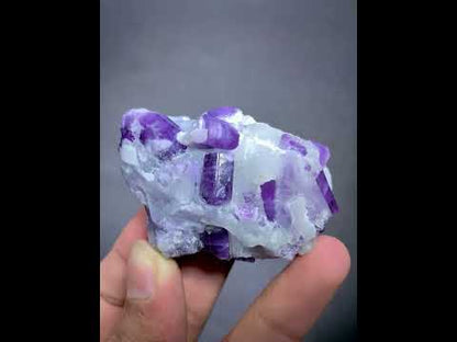 Purple Scapolite Crystals on Matrix from Afghanistan - 59 Grams