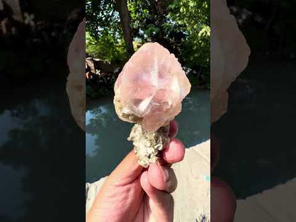 Pink Fluorite on Mica from Pakistan - 401 gram
