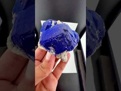 Blue Lazurite with Pyrite on Matrix from Afghanistan - 152 Grams
