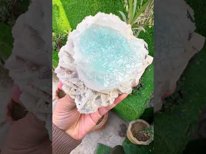 Beryl var AquaMorganite wity Cleavlandite Albite from Afghanistan, 578 gram