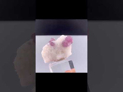 Fluorescent Pink Spinel Crystal On Matrix from Afghanistan - 29 Grams