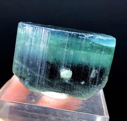 rare blue cap tourmaline display piece
natural terminated tourmaline crystal