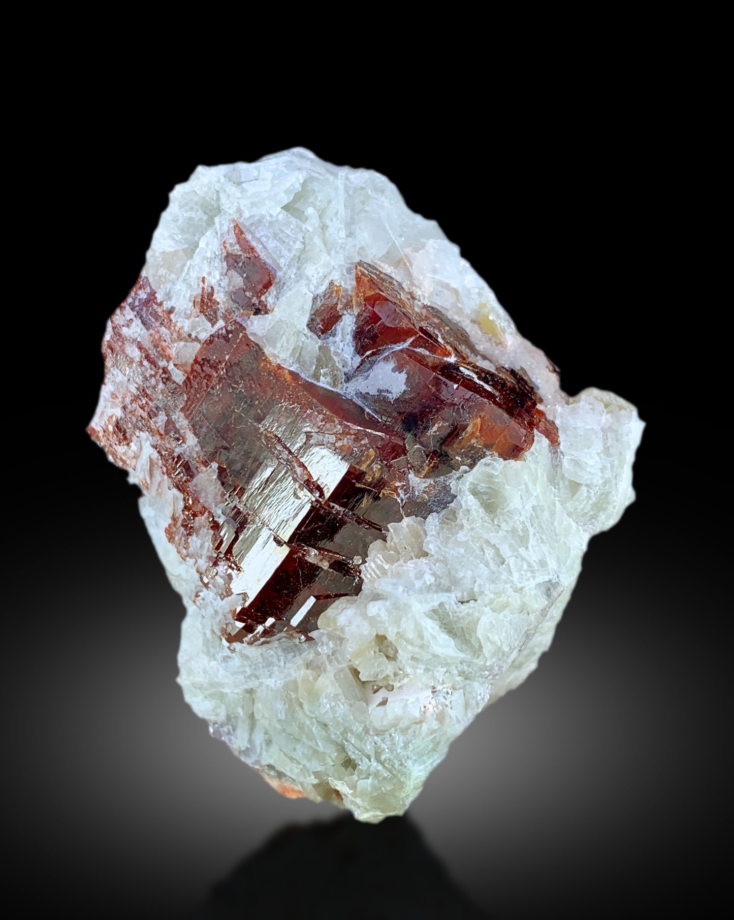 premium tantalite cluster from Afghanistan
natural red tantalite on matrix