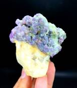natural corundum crystal cluster pakistan
rare purple corundum display specimen 315g