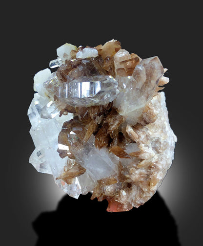 lustrous Axinite mineral cluster close-up
self-standing Axinite crystal display piece