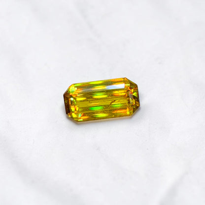 Full Fire Sphene Ring Gemstone, Flawless Sphene Stone, Natural Sphene Loose Gem, High Fire Titanite Wedding Ring Stone