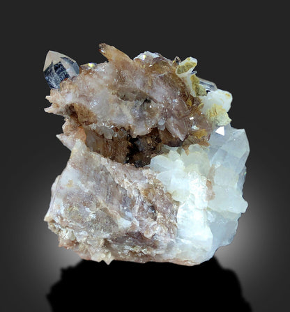 terminated Axinite crystals on matrix
Baluchistan Pakistan mineral specimen
natural Axinite and quartz crystal formation