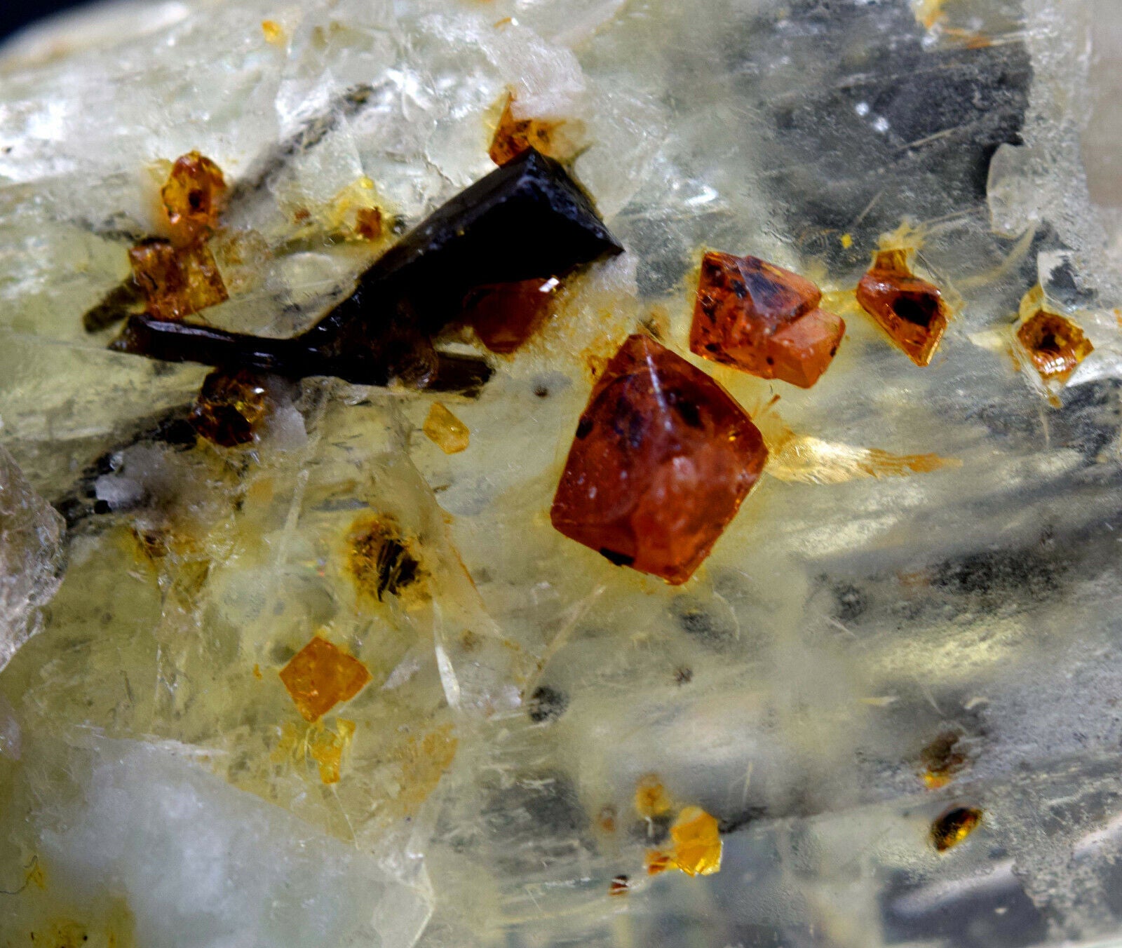 collector kunzite microlite tourmaline stone
triphane crystal specimen small rare mineral