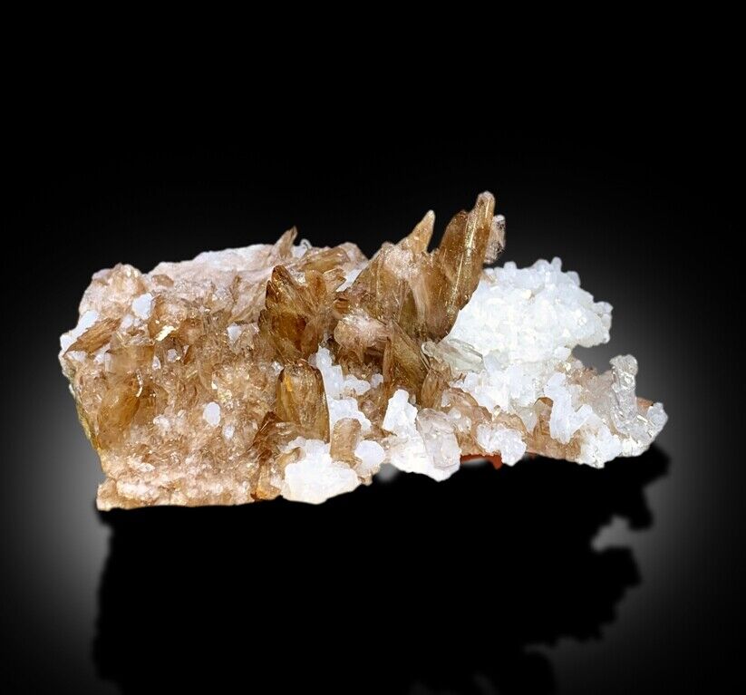 cabinet-quality Axinite and quartz specimen
untreated Axinite mineral formation