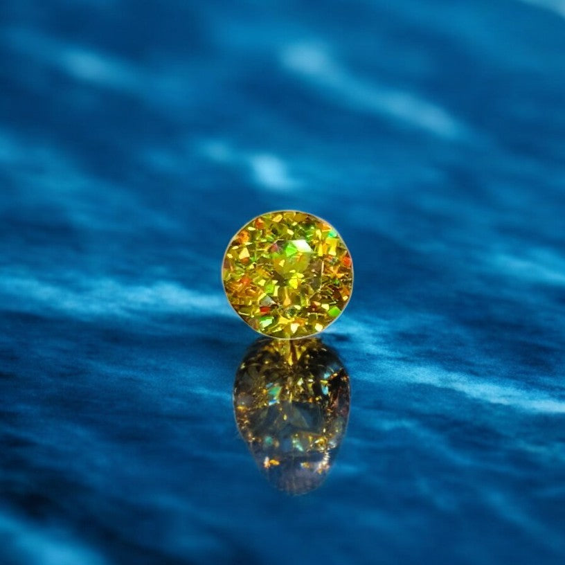 Full Fire Sphene Ring Stone, Natural Sphene Gemstone For Jewelry