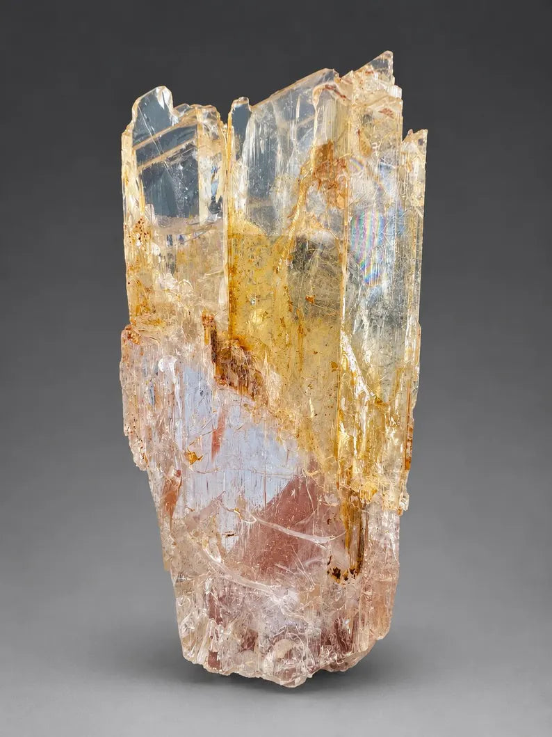 Yellow Triphane Kunzite Crystal from Afghanistan - 550 Grams
